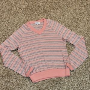 Vintage Sears Pastel Knit Sweater Small